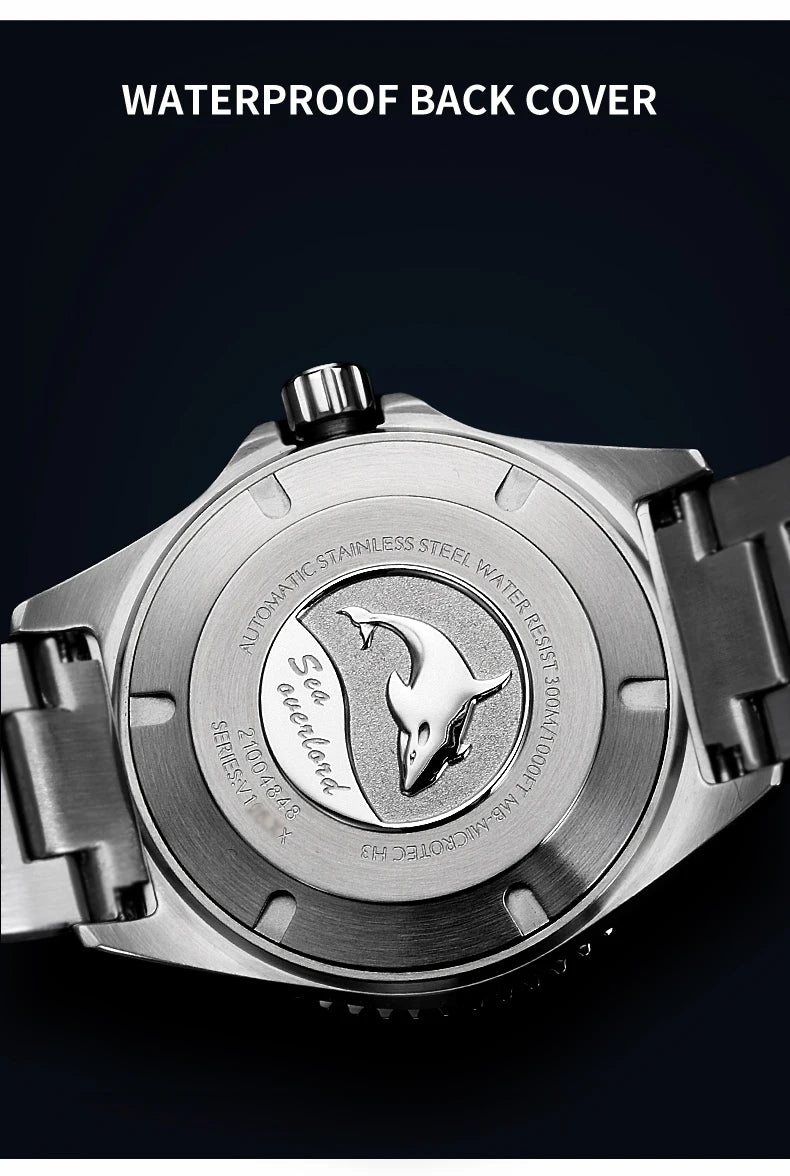 Yelang V1031 Luxury Men Brand Watch 44mm Diver Water Watches Japan 8205 Automatic Mechanical movement Luminous 300M Waterproof