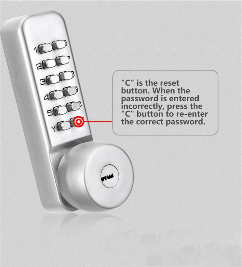Sliding Gate Opener Digital Lock Door keyless Keypad Code Password Iron Door Waterproof Door Lock Push button Combination Lock