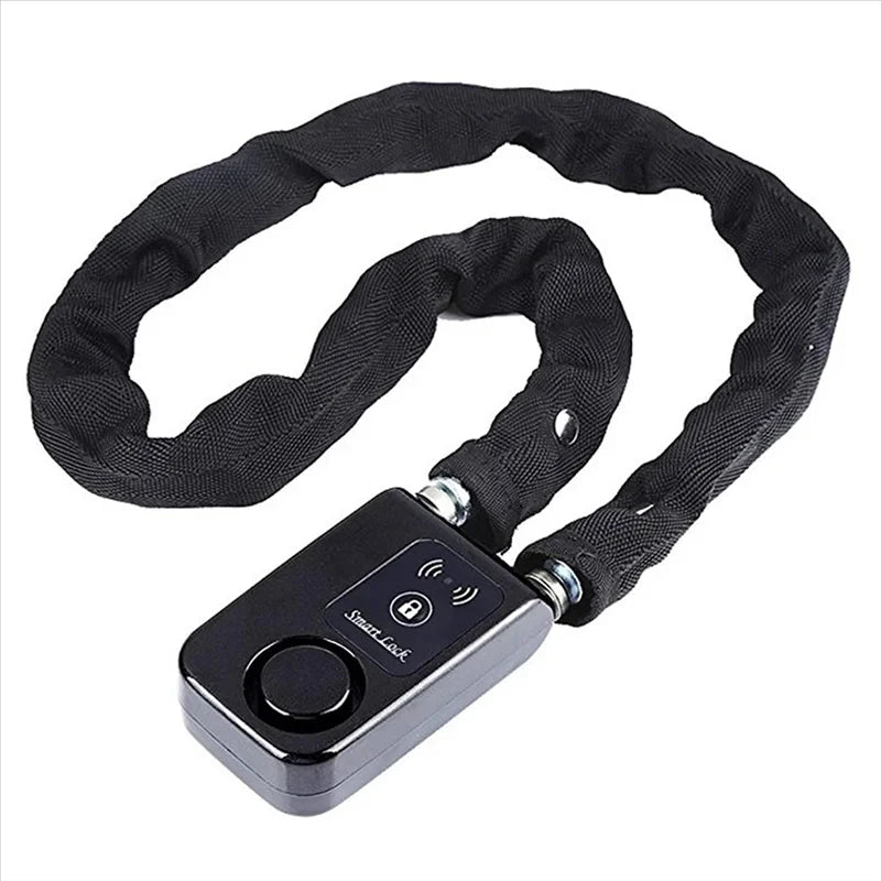 Bluetooth Smart Chain Lock Keyless Lock For Bike/Motorcycle Gate/Door With Anti Theft Alarm 110Db Phone APP Contro