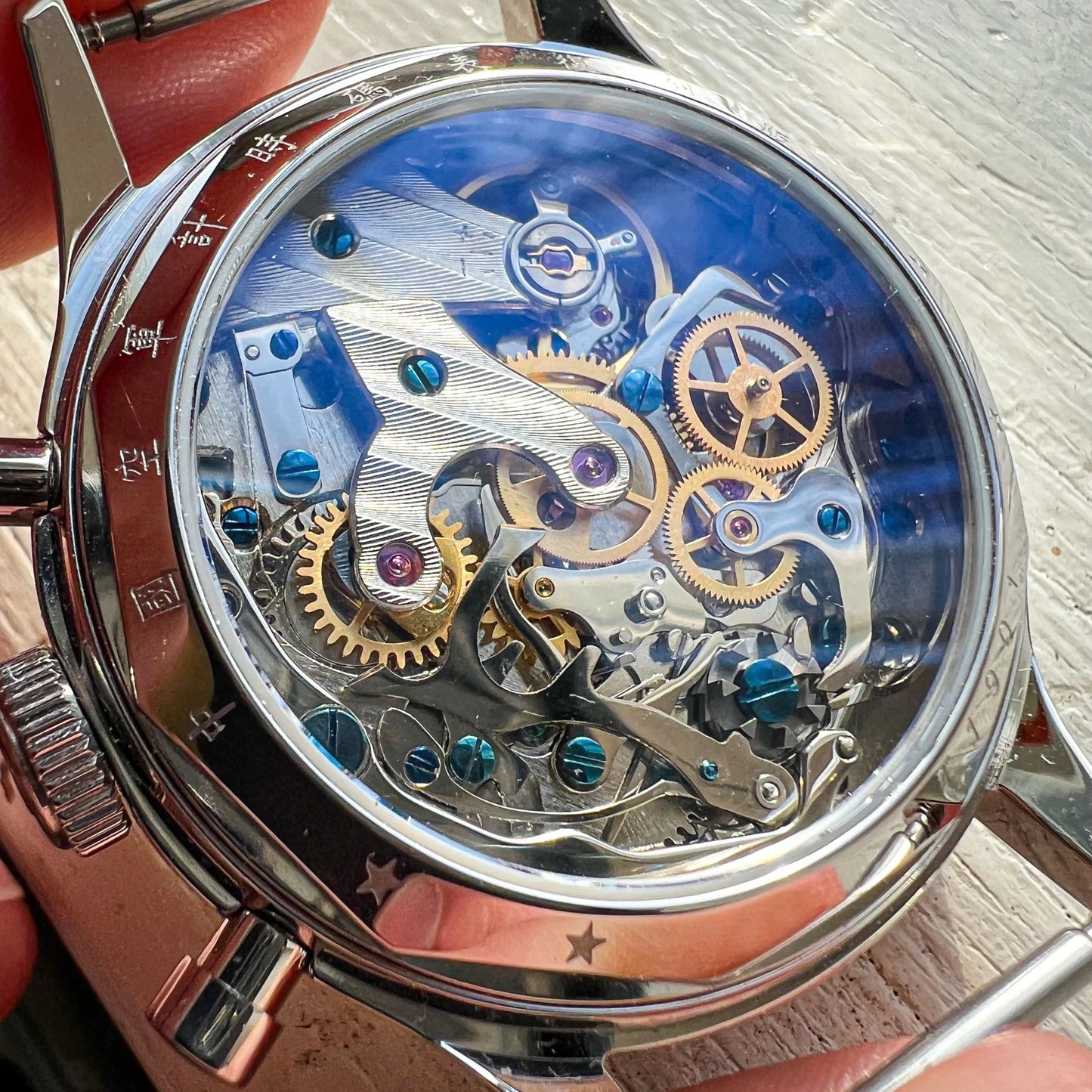 RED-STAR 38mm Men's 1963 Chronograph Mechanical Watch Pilot with Seagull Movement ST1901 Air Force Aviation Sapphire Goose 40mm