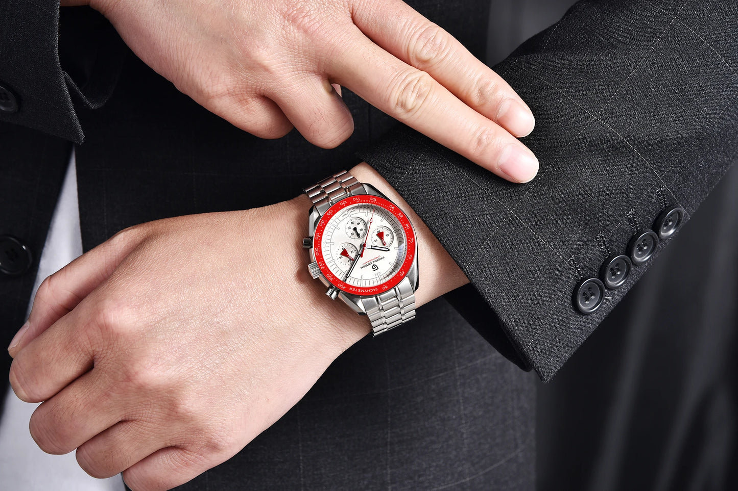 PAGANI DESIGN 2025 New AK Project Men's Watches Luxury Quartz Wrist Watch For Men AR Sapphire Speed Chronograph Automatic Date