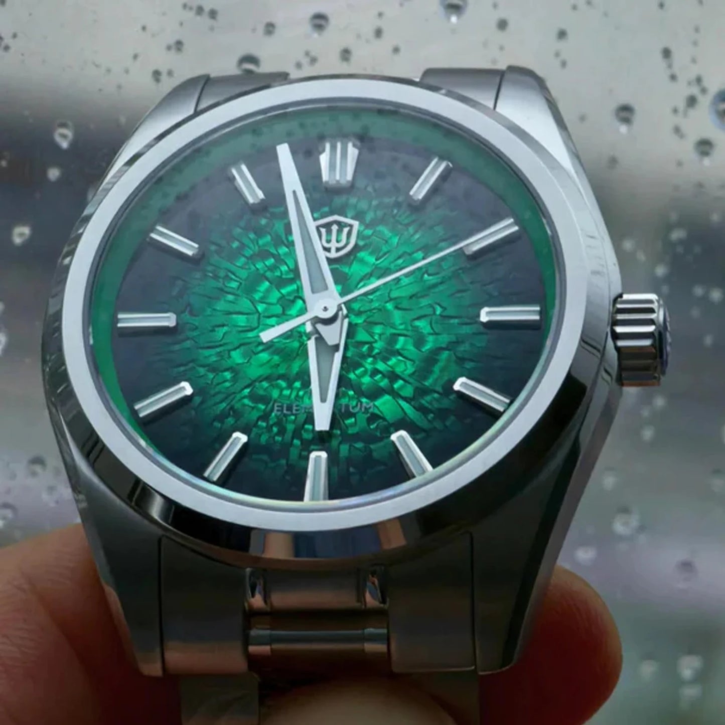 Crack-Dial Watchdives WD0003C 38mm Men Watch VH31 Sweep Seconds Quartz Movement Sapphire ice Luminous 10Bar Waterproof Watches