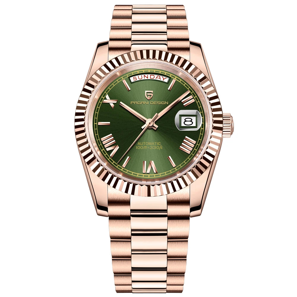 PAGANI DESIGN 2025 New Blue DD40 Luxury Automatic Watch For Men Mechanical Wristwatch Men Japan NH36A Movt Sapphire crystal