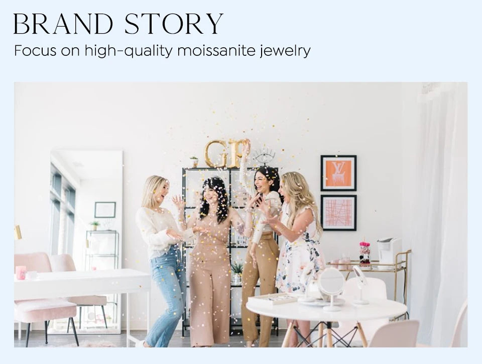 DiamondWorld 3CT Big Moissanite Diamond Rings for Women Double Heart Zircon 925 Sterling Silver Eternity Engagement Fine Jewelry