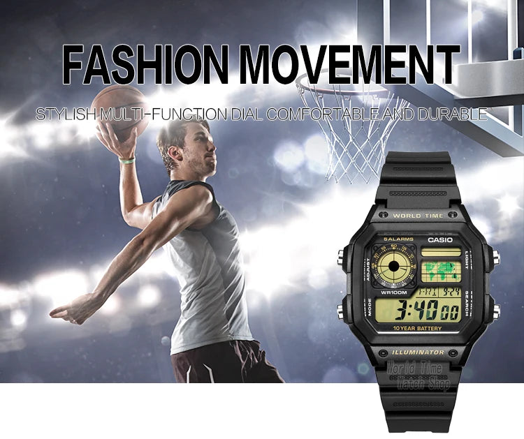 Casio watch Explosion watch men set luxury LED military digital watch sport quartz men watch relogio masculino AE-1200