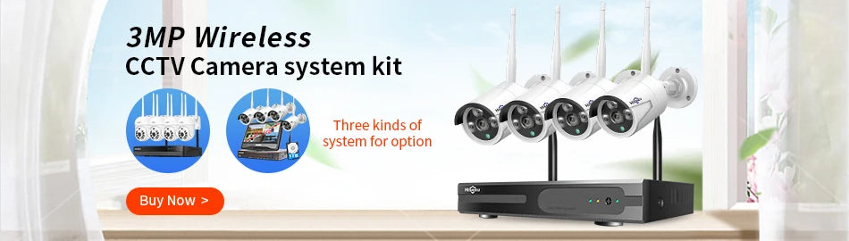 Hiseeu 1536P Wireless IP Camera 3.6mm Lens Waterproof Security WiFi Camera for Hiseeu Wireless CCTV System Kits IP Pro APP View