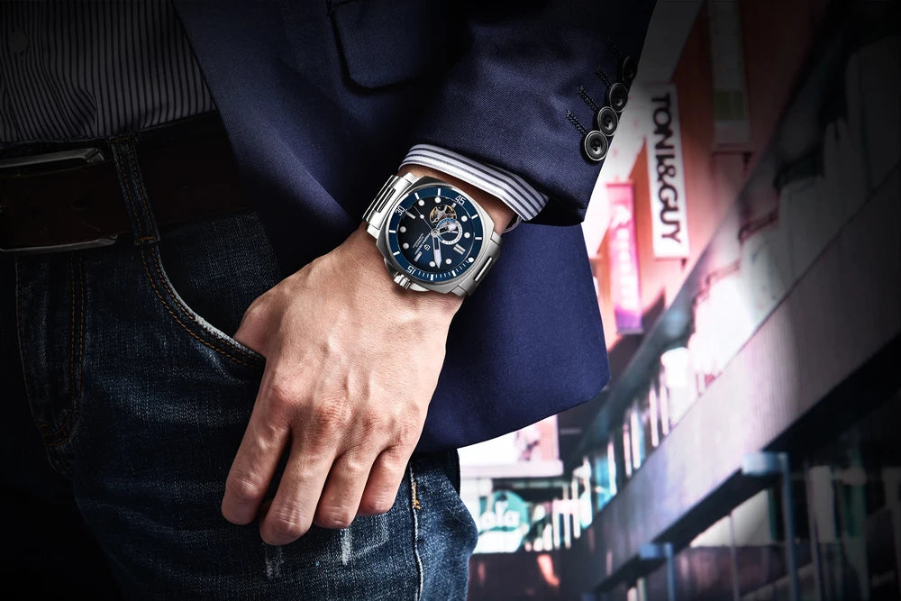 PAGANI DESIGN 2025 New Luxury Men's Watches Mechanical Automatic Watch For Men 200M Diving Wrist watch Stainless Steel+with box