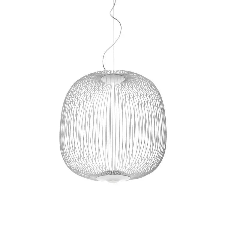 Minimalist Birdcage Hanging Light Italian Pendant Lamp Designer Spokes 1/2 Light  Home Decor Stairway Spot Lighting