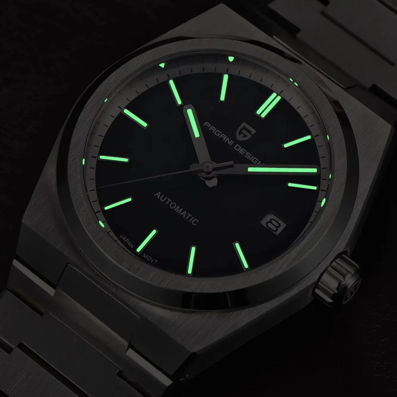 Pagani Design 2024 New 40MM Men's Automatic Mechanical Watch Nh35 Luminous C3 Sapphire Stainless Steel Waterproof 10Bar Reloj Ho