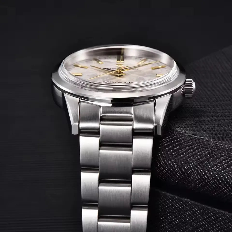 PAGANI DESIGN 40MM Meteorite Dial Men Quartz Watch Luxury Business 316L Stainless Steel 100M Waterproof Men Watch Gift With Box
