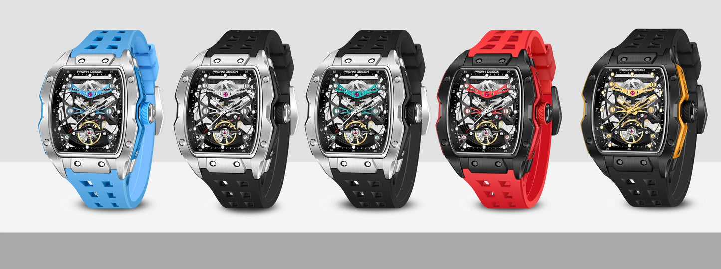 2024 New PAGANI DESIGN 42MM Skeleton Dial Men Mechanical Watch Top Brand Sapphire Glass Automatic Watch 50M Waterproof Watch Men