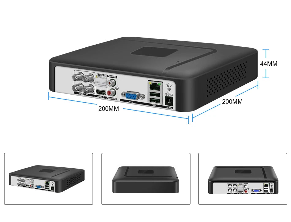 Smar 5 in 1 CCTV Mini DVR TVI CVI AHD CVBS IP Camera Digital Video Recorder 4CH 8CH 5M-N AHD DVR 5MP NVR Security System Onvif