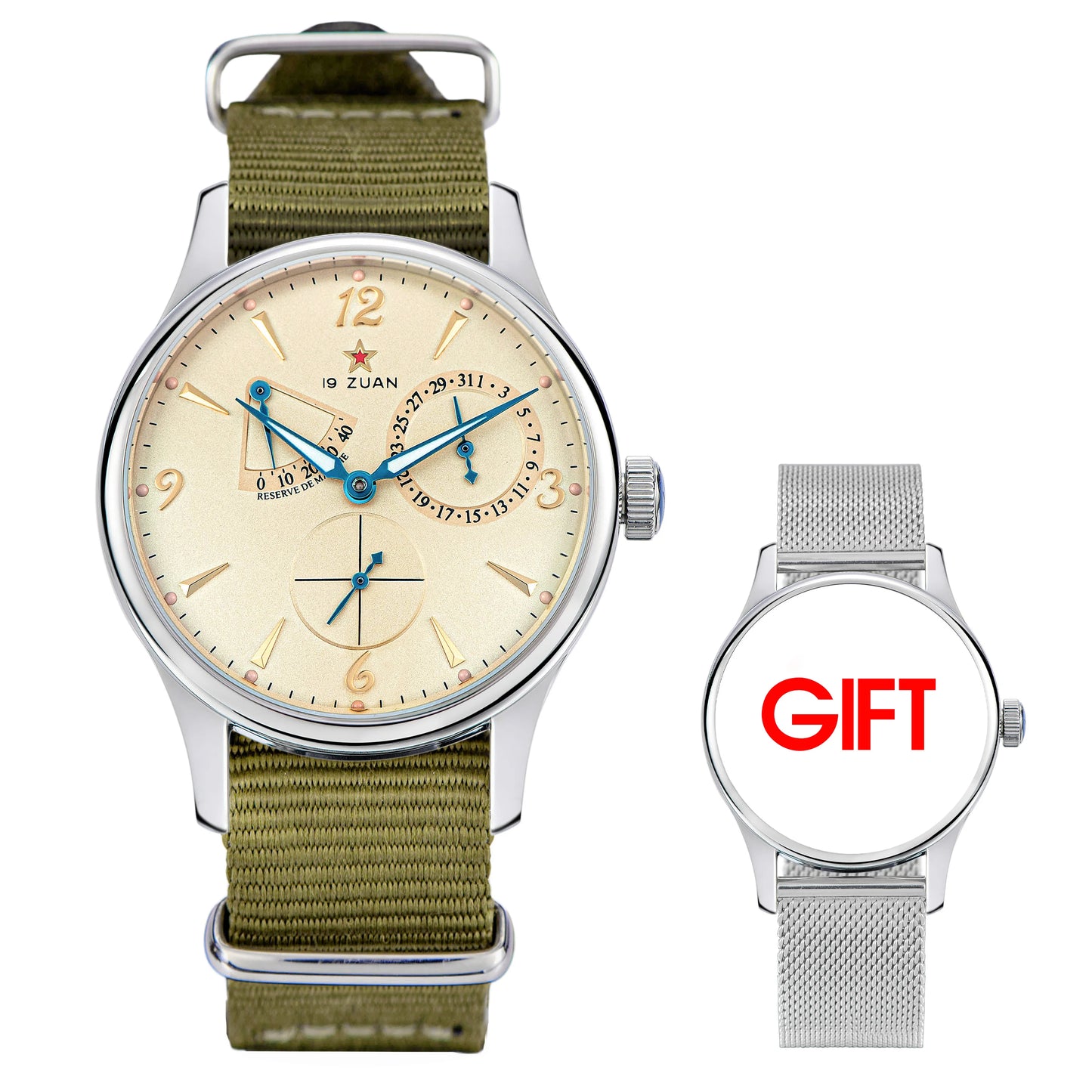 1963 40mm Pilot Watch of Men Automatic Mechanial Wristwatches Sapphire Crystal Waterpoorf Retro with Seagull ST1780 Movement New