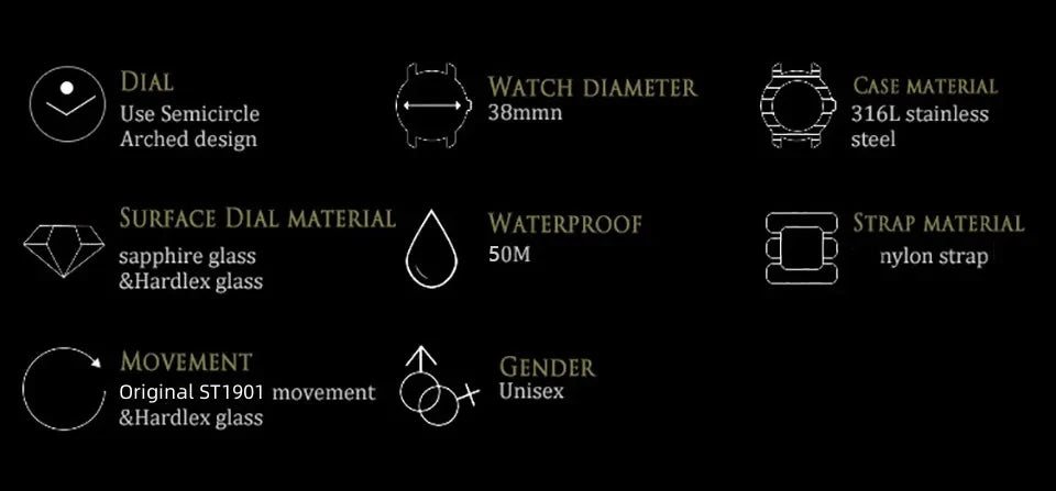 RED-STAR 38mm Men's 1963 Chronograph Mechanical Watch Pilot with Seagull Movement ST1901 Air Force Aviation Sapphire Goose 40mm