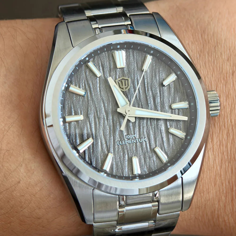 Watchdives WD0003C 38mm Men Watch VH31 Sweep Seconds Quartz Movement Sapphire ice Crack Dial Luminous 10Bar Waterproof Watches