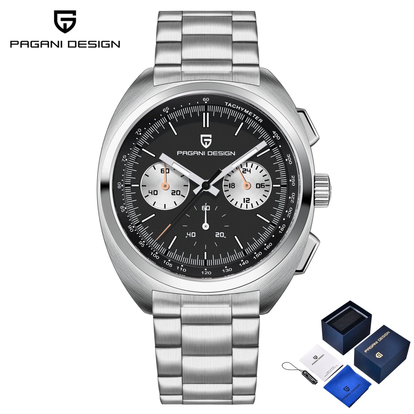 PAGANI DESIGN Men's Watch 2025 New Chronograph Luxury Quartz Watches For Man Gifts BOX Top Sapphire Mirror Sports Wristwatches