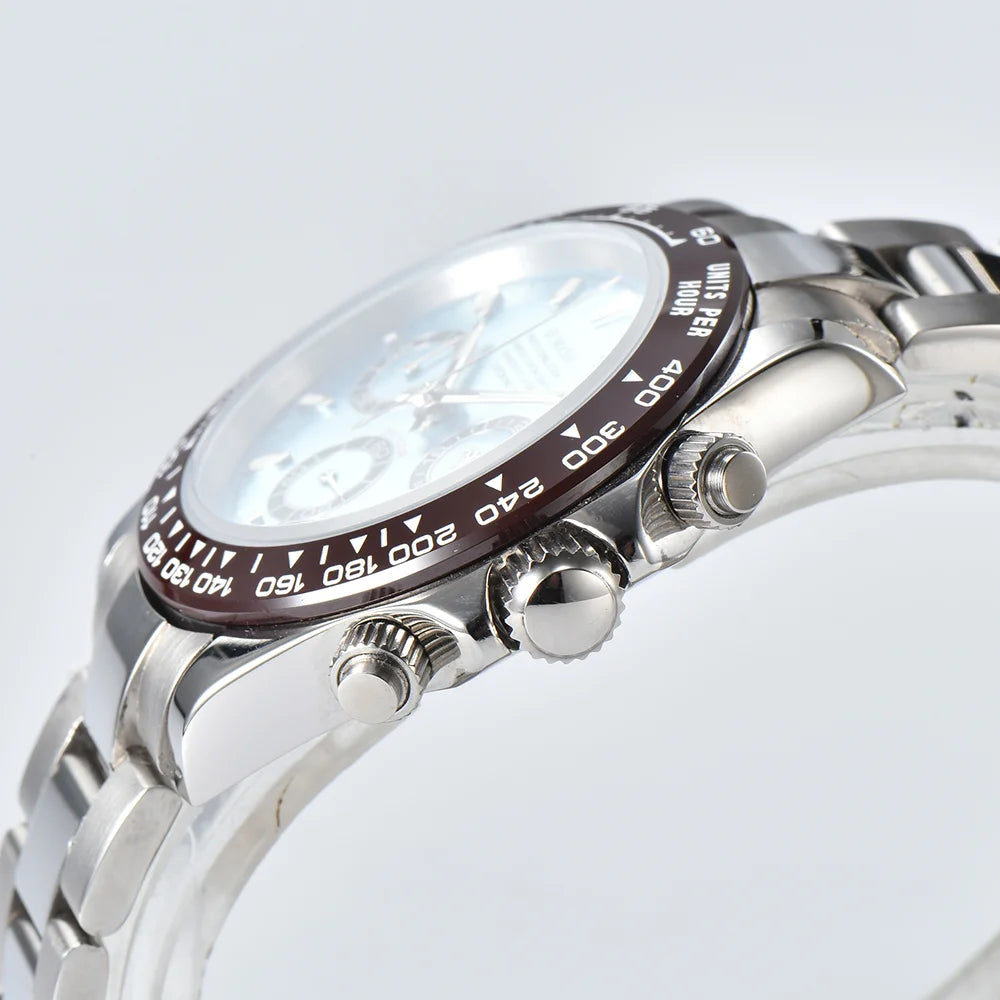 VK63 movement watches luxury men's watches sapphire glass waterproof watches quartz movement watches support custom logo