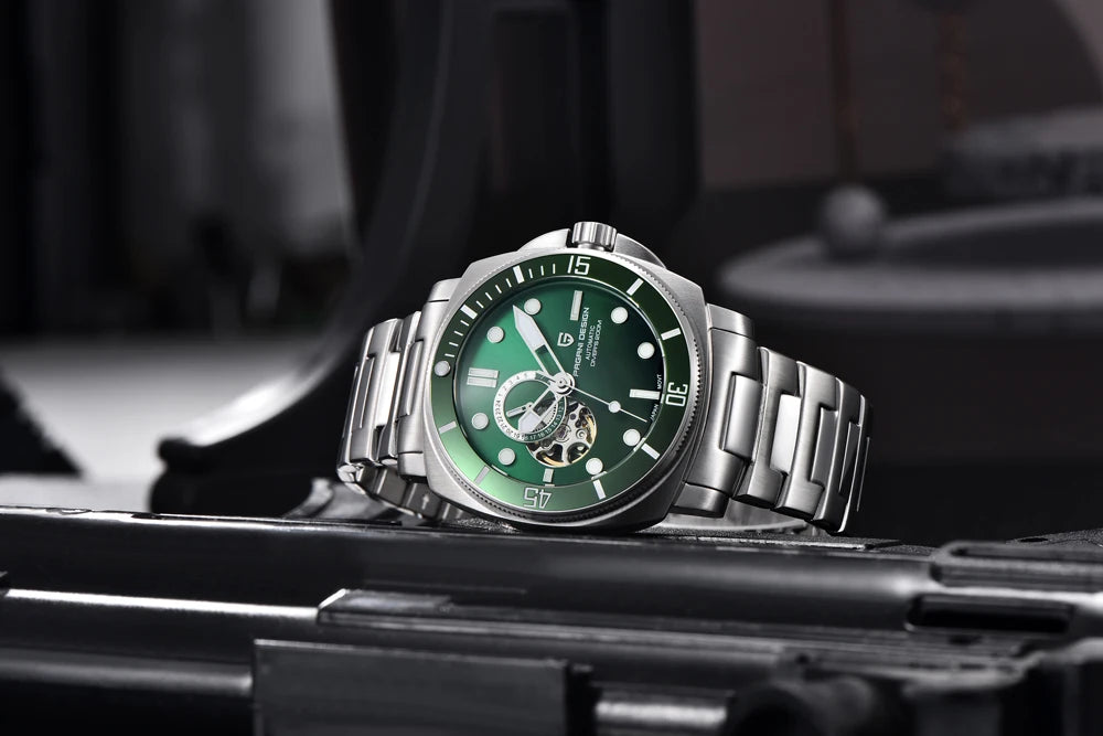 PAGANI DESIGN 2025 New Luxury Men's Watches Mechanical Automatic Watch For Men 200M Diving Wrist watch Stainless Steel+with box