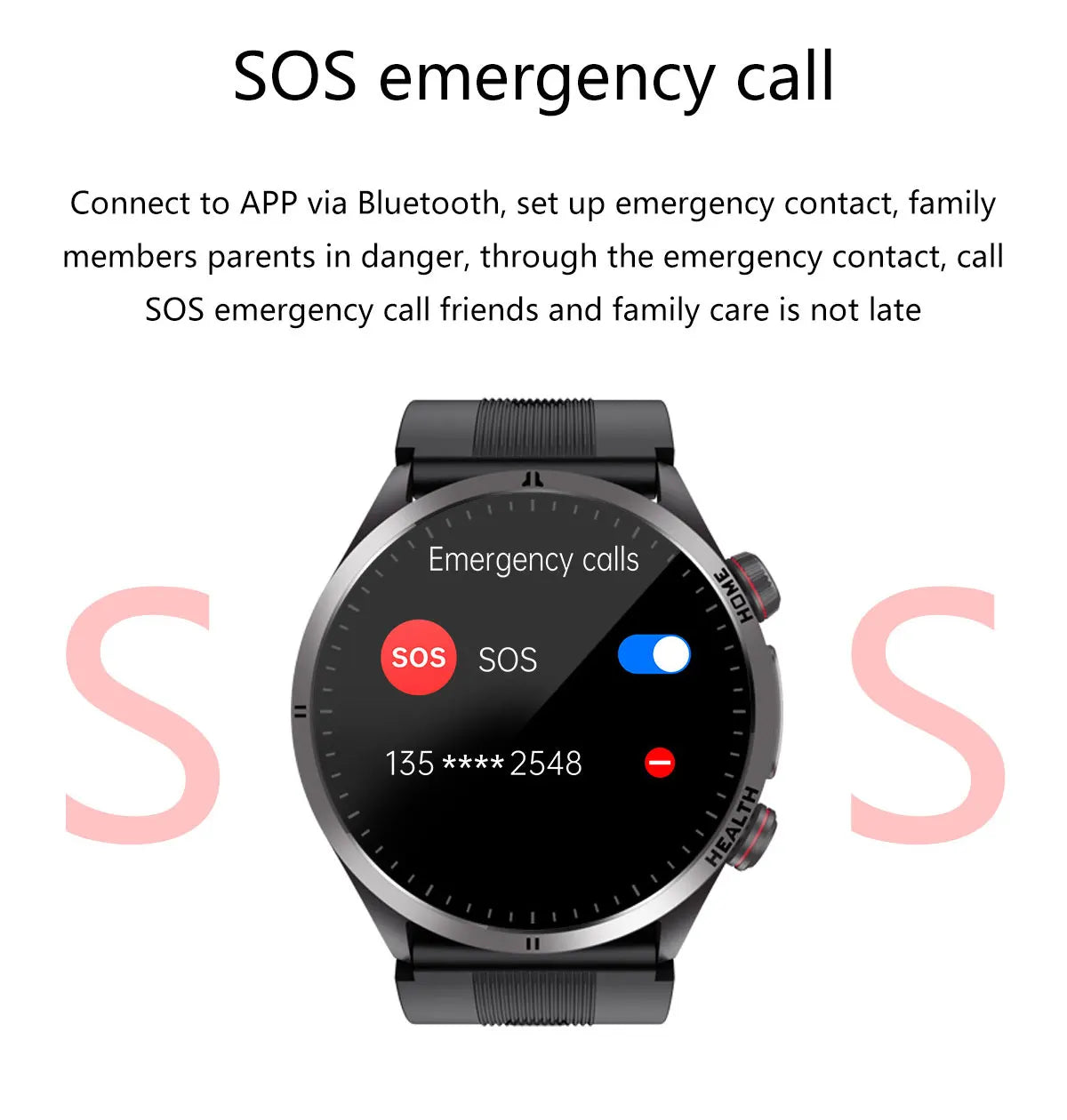 Smartwatch AMOLED Screen Call ECG Sport Watchs Air pump Measurement BP Micro physical examination AI dial Smart Watch Men Women