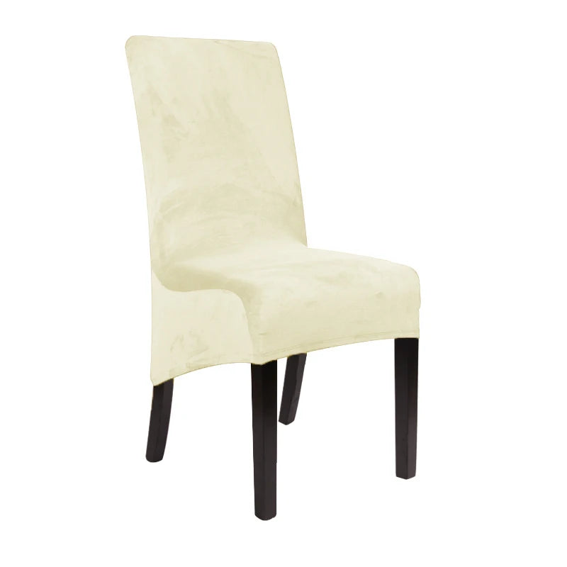 1/2/4/6 Pieces Real Velvet Fabric XL Size Chair Cover Big Size Long Back Europe Style Seat Chair Covers For Restaurant Hotel