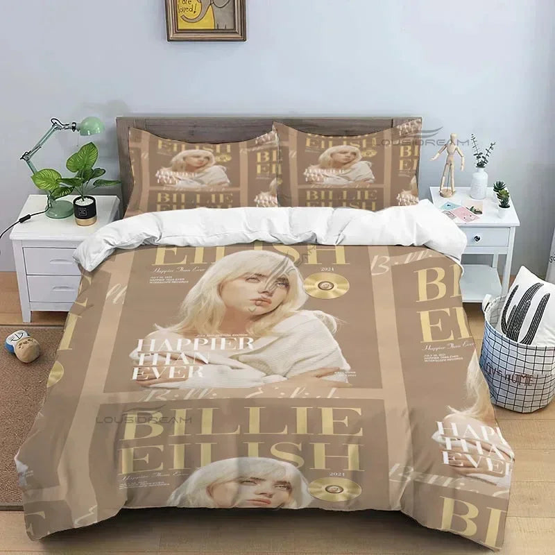 Popular Star B-E Singer Bedding Set Duvet Cover Bed Set Quilt Cover Pillowcase Comforter king Queen Size Boys Adult Bedding Set