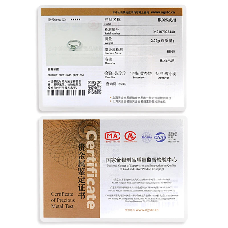 Smyoue 5CT 3CT D Color Moissanite Diamond Engagement Rings for Women Green Red Lab Diamond Band 925 Sterling Silver Jewelry GRA