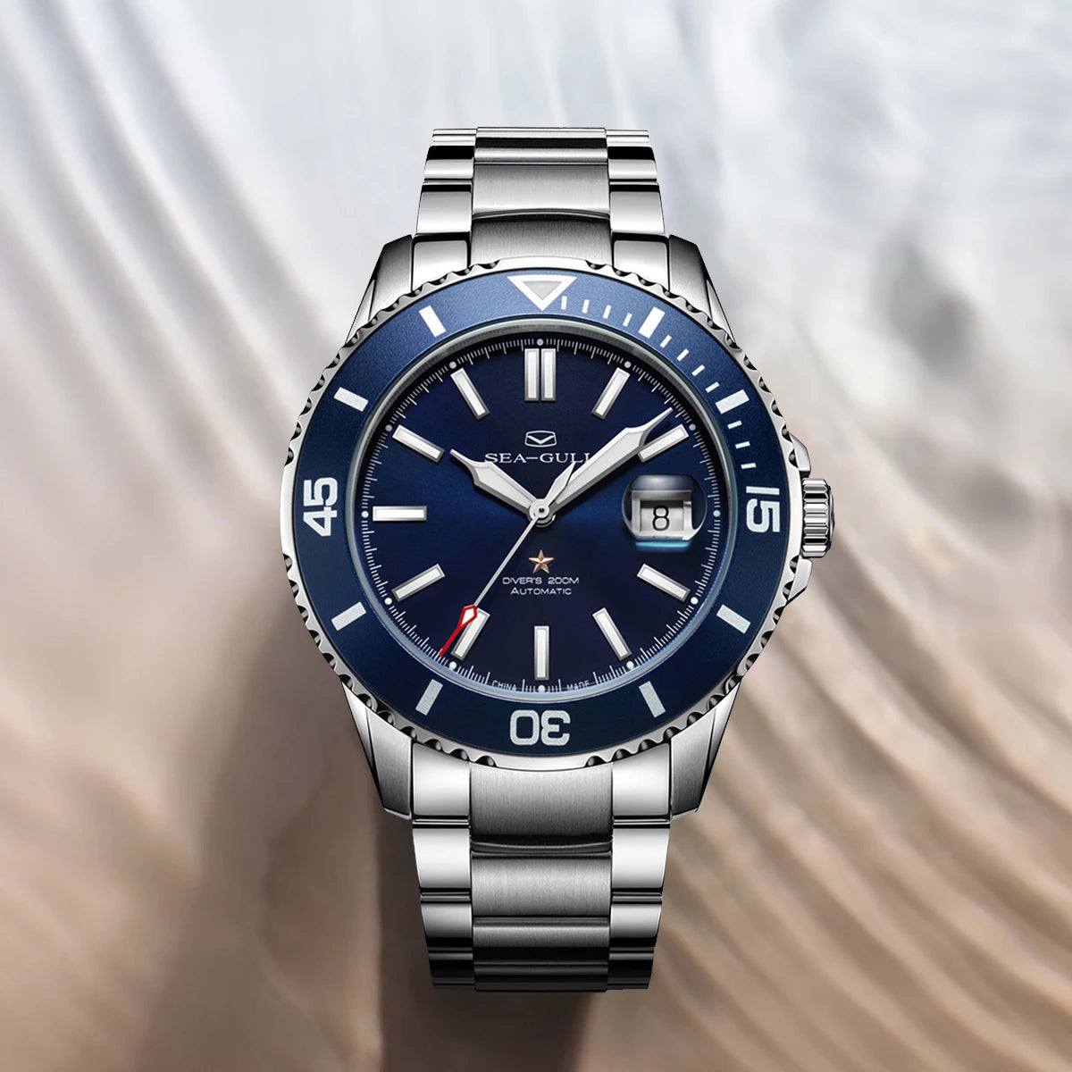 Seagull relogio masculino Men Watch 200m Diving Business Waterproof Fashion Automatic Mechanical Watch Ocean Series 816.32.1523