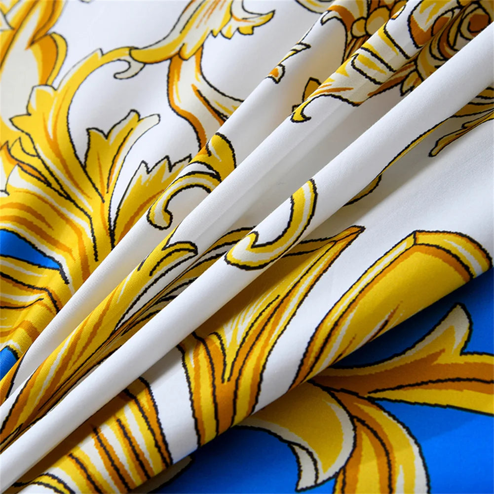 Svetanya 1200TC Golden Egyptian Cotton Bedding Set King Queen Size Sheet Duvet Cover Pillowcase  Linens （custom-made Size）