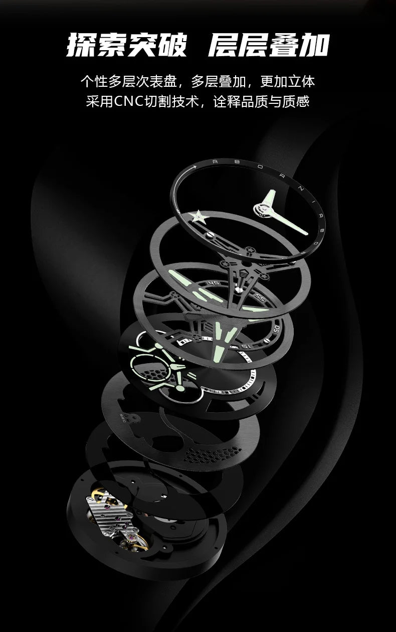 Pagani Designs Watches For Men Multifunctiona Chronograph Wristwatch Waterproof Luminous Mens Automatic Watch Reloj Montre Homme