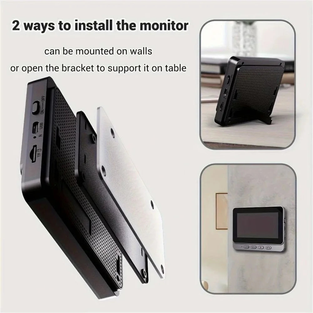 Wireless Video Doorbell Camera Bundle Smart Security with Night Vision 2.4G WiFi HD Motion Detection Cloud Storage