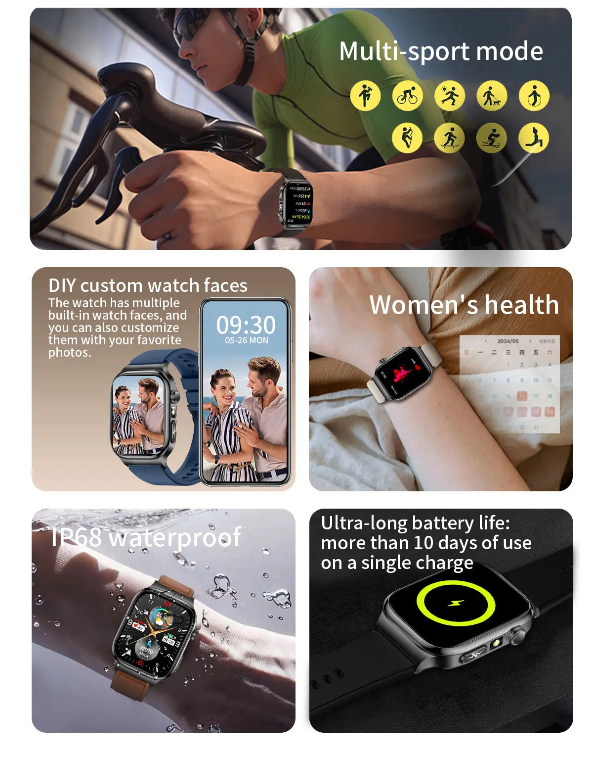 2025 New AI Human Health diagnosis ECG+HRV Smart Watch Blood Pressure Uric acid Blood lipid Bluetooth Call Smartwatch Men Women