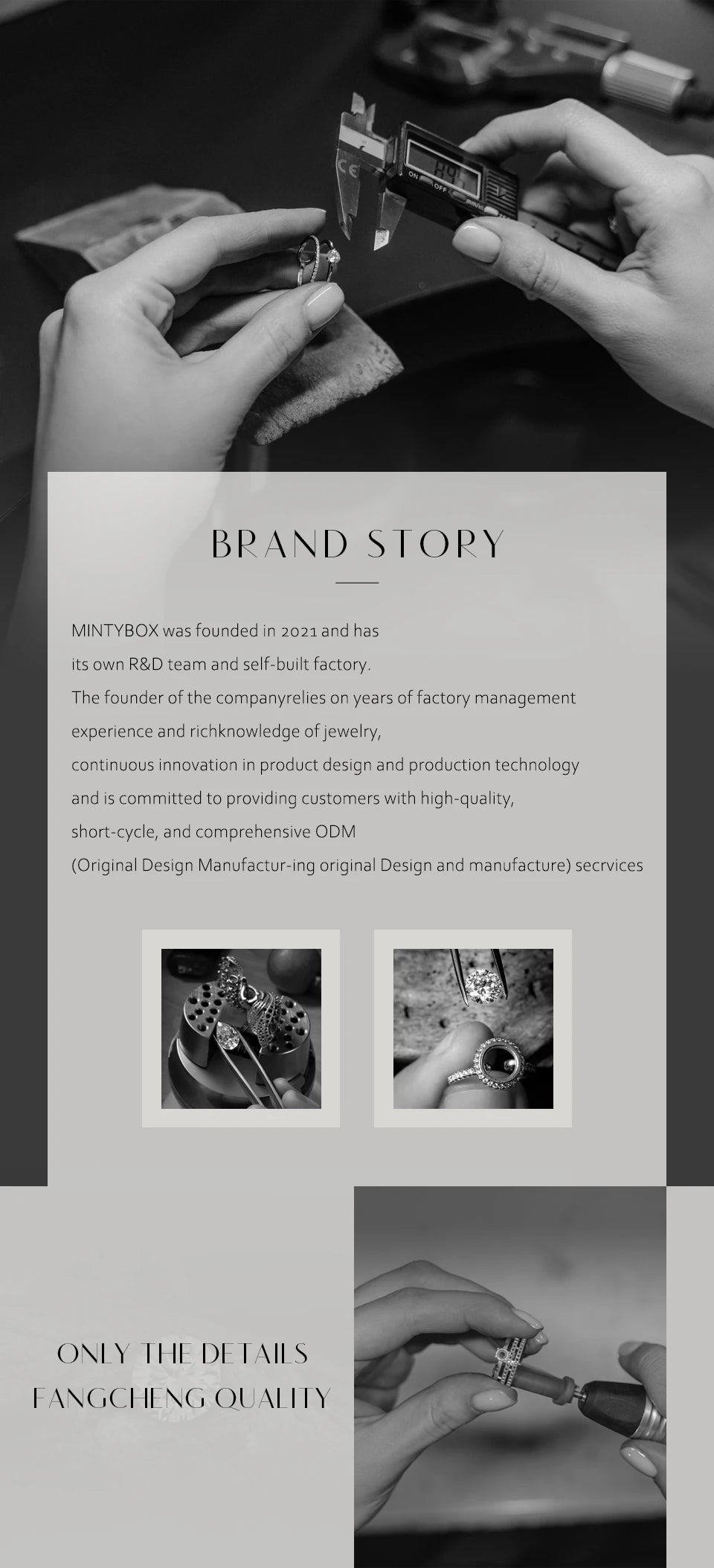 MINTYBOX Moissanite 18k White Gold Plated Diamond Ring For Women S925 Sterling Silver Engagement Wedding Fine Jewelry Four-Leaf