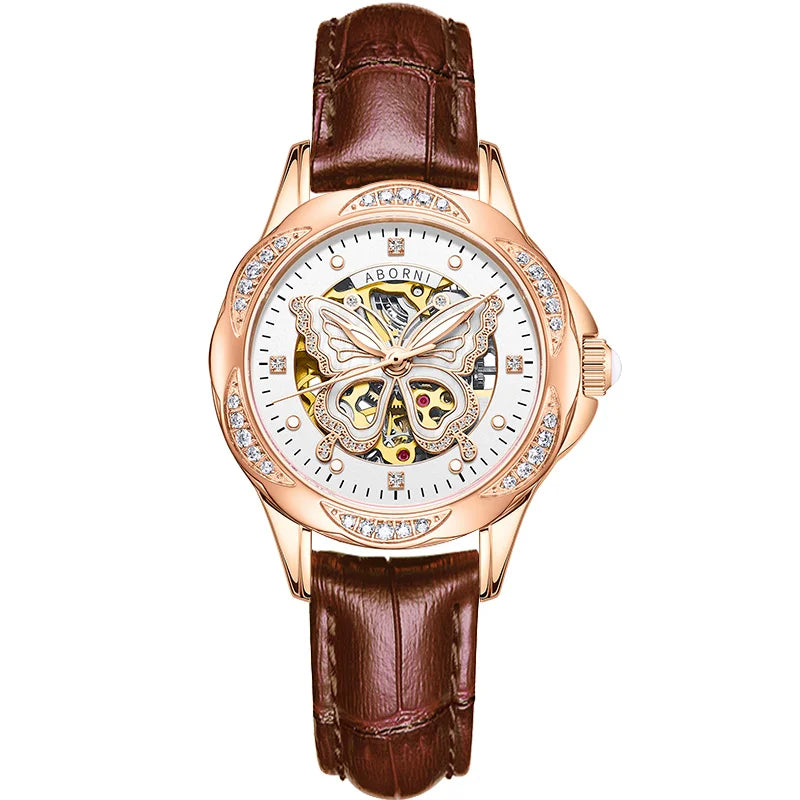 New Fashion Womens Mechanical Watches for Woman Simple Stainless Steel Pagani Designs Women Automatic Watch Gifts Reloj Mujer