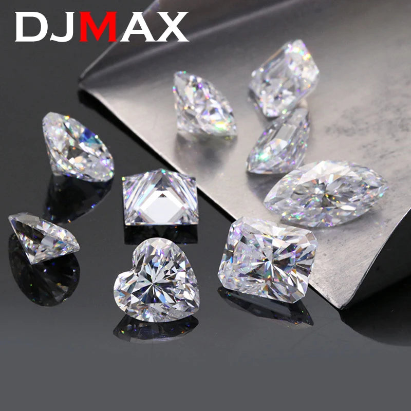 Earrings D Color Super White Moissanite Diamond Round / Oval / Pear / Radiant / Emerald / Heart / Princess / Cushion / Asscher Shape