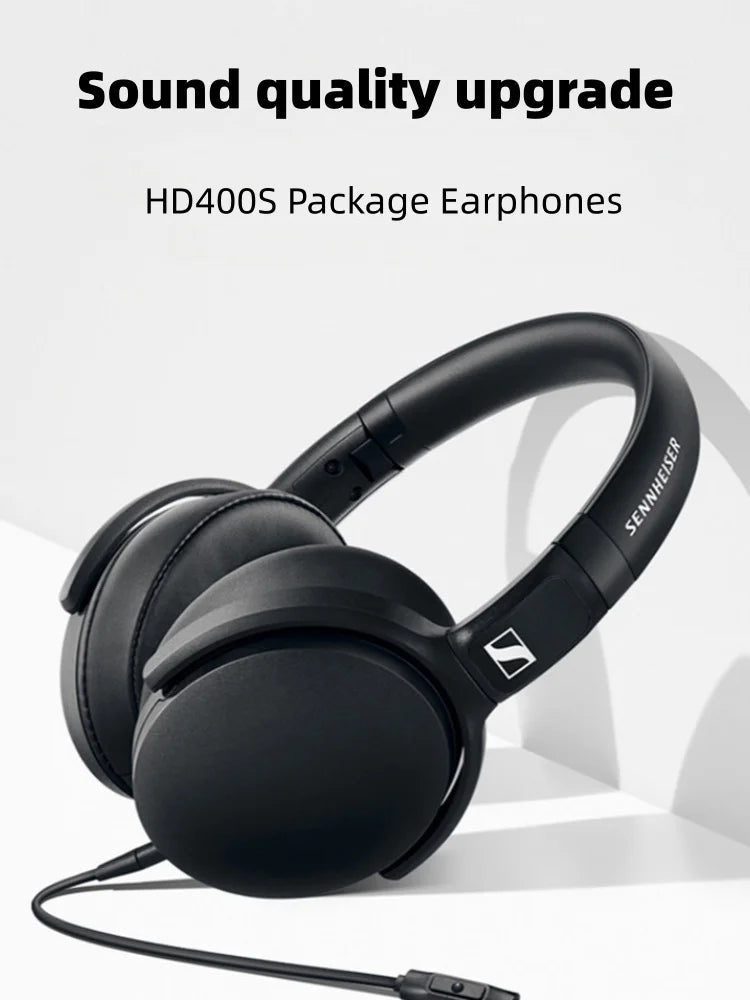 Sennheiser HD400S Headphones Head Mounted Wired with Microphone, Low Bass Noise Reduction, Esports Games Closed Ear Pack