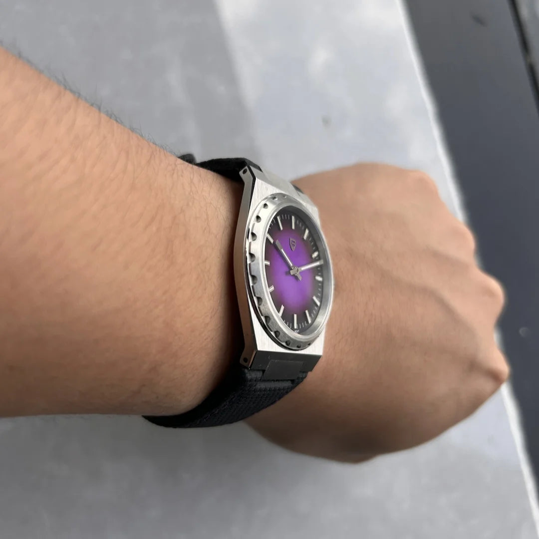 PAGANI DESIGN 2025 New Men Quartz Watch 7mm 222 PDYS020 Stainless Steel Rubber Sapphire Crystal Waterproof 100m Reloj Hombre