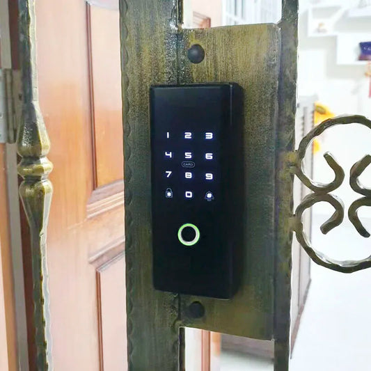 Electronic Smart Lock For Front Door Sliding Swing Gate Lock Intelligent Fingerprint Door Lock Optional Tuya Smart Life TTLOCK
