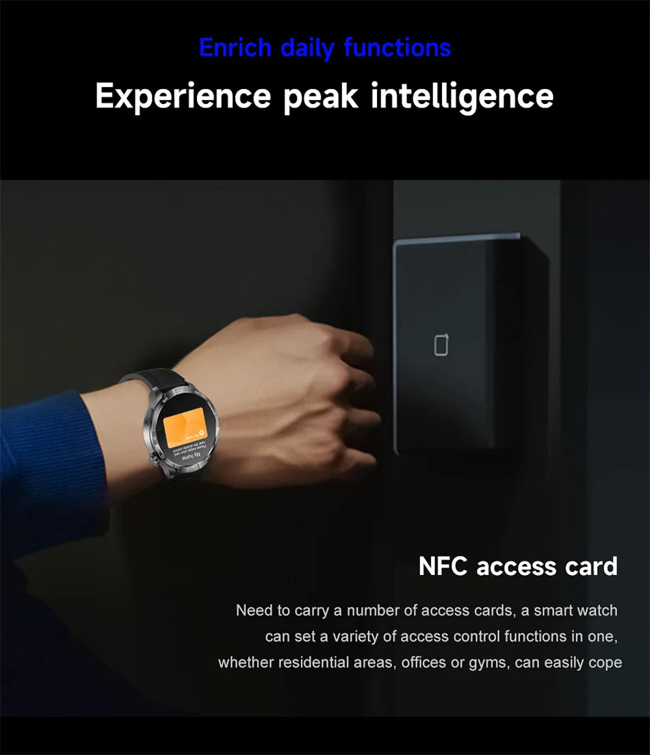 2026 Smart Watch Always display AMOLED NFC Bluetooth Call GPS trajectory Waterproof Health Sport Smartwatch Men for Android iOS