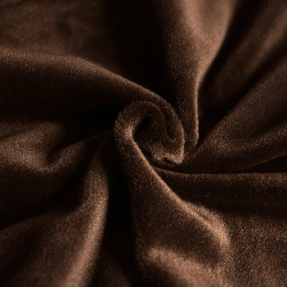 1/2/4/6 Pieces Real Velvet Fabric Super Soft Chair Cover Luxurious Office Seat Cases Tretch Chair Covers For Dining Room Hotel
