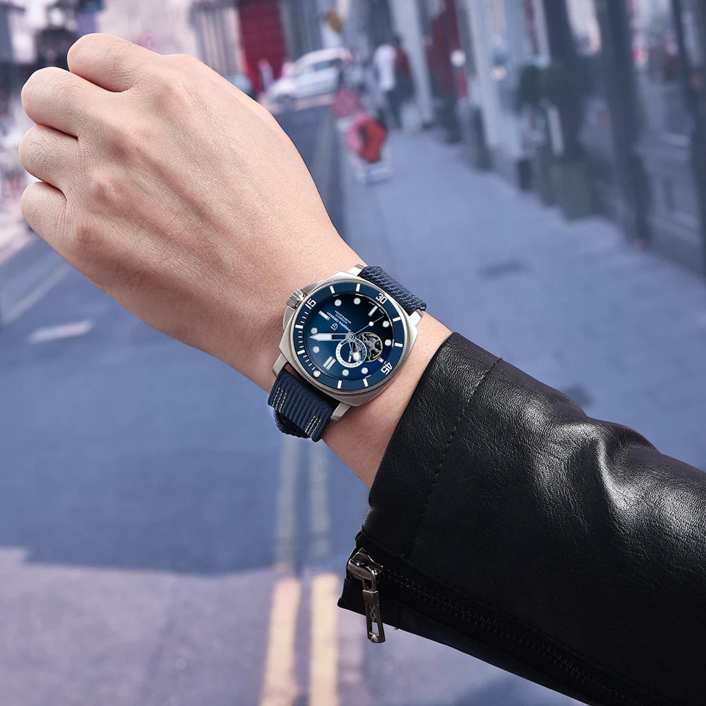 PAGANI DESIGN 2025 New Luxury Men's Watches Mechanical Automatic Watch For Men 200M Diving Wrist watch Stainless Steel+with box