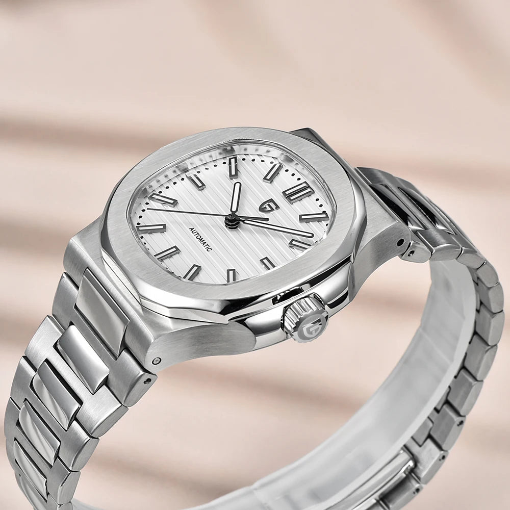 2025latest Pagani design rose gold top luxury automatic men's watch fashion AR Sapphire crystal mechanical watch men's gift10BAR