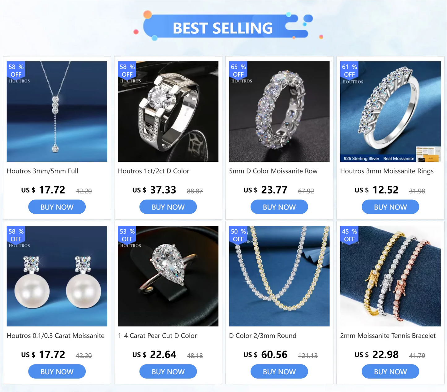 1.5cttw Double Pear Cut Moissanite Diamond Ring for Women Two Stone Toi Et Moi Wedding Bands 925 Silver 18k Gold Plated Jewelry