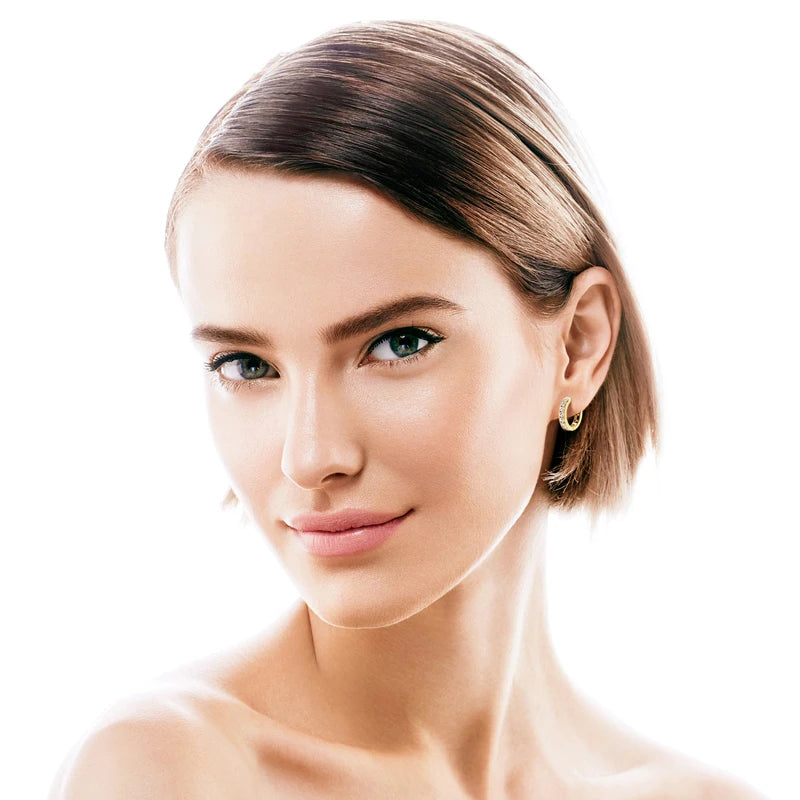 RAPRGOLD GRA Certified Moissanite Hoop Earrings for Women Men's Real S925 Sterling Silver Round Earring Jewelry Gifts orecchini