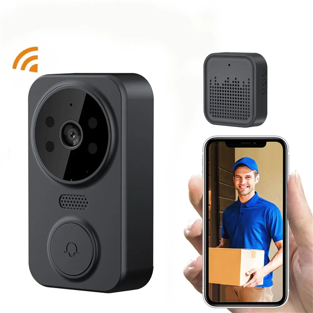 Smart Video Doorbell Camera Wireless, 1080P HD with Night Vision, 2.4G WiFi, Motion Detection, 2-Way Audio, and Cloud Service