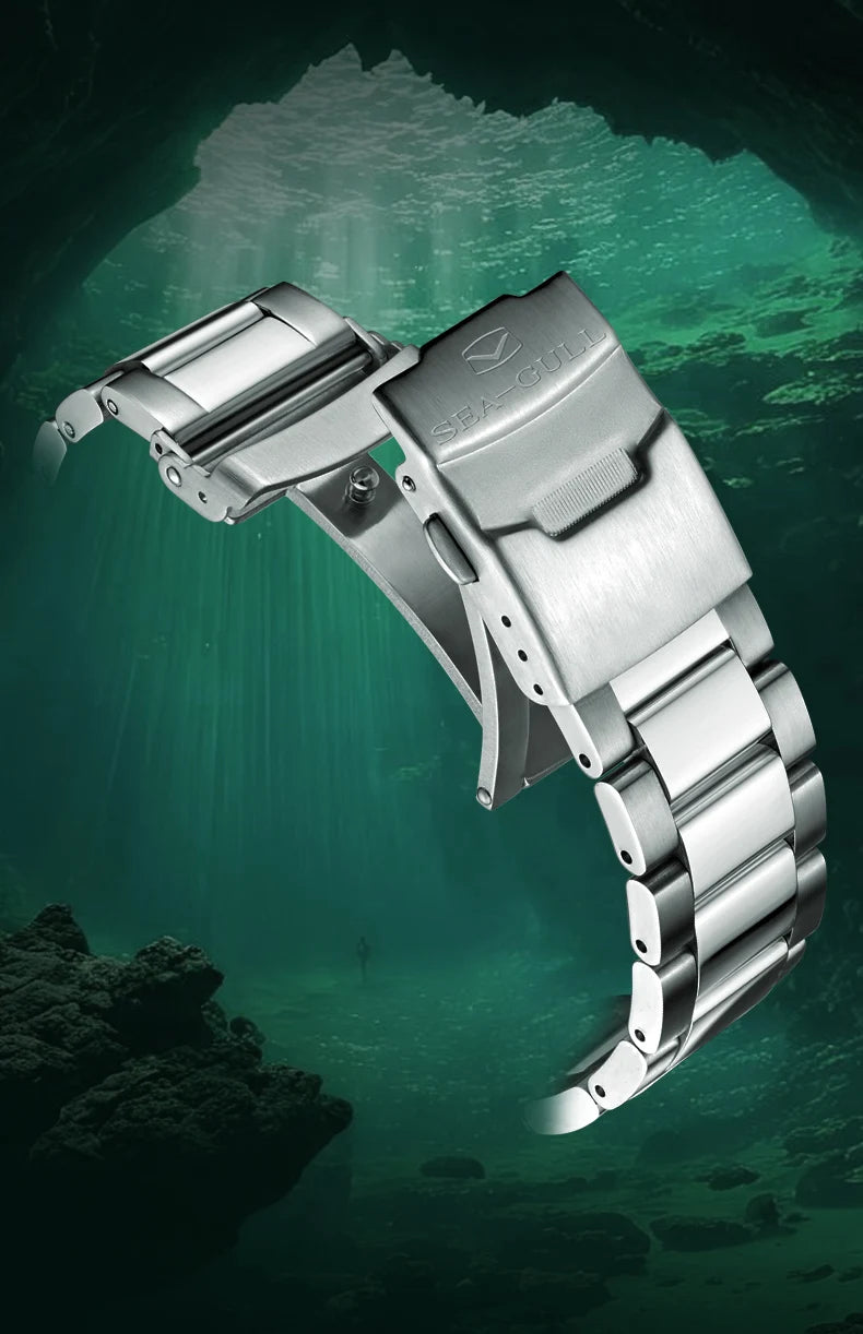 Seagull relogio masculino Men Watch 200m Diving Business Waterproof Fashion Automatic Mechanical Watch Ocean Series 816.32.1523