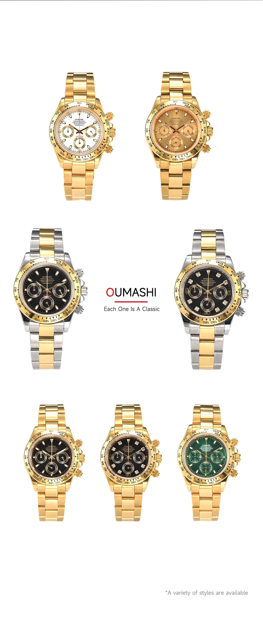 Men's luxury watches VK63 watch Sports Quartz Watch Sapphire multifunctional Mechanical timing watch for vk63 Movement