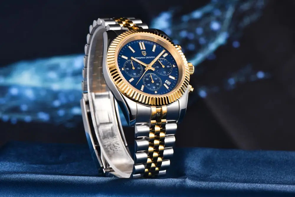 PAGANI DESIGN 2025 New PD1814 quartz watch VD53 thick 12mm stainless steel C3 sapphire watches for man pagani design watches