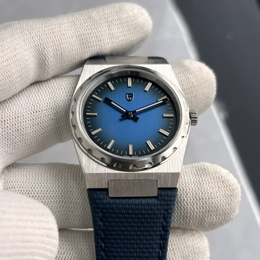 PAGANI DESIGN 2025 New Men Quartz Watch 7mm 222 PDYS020 Stainless Steel Rubber Sapphire Crystal Waterproof 100m Reloj Hombre