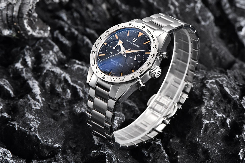 PAGANI DESIGN New Fashion Moon Men's Watches Luxury Quartz Watch For Men Sport VK64 AR Sapphire glass 2026 Retro Chronograph