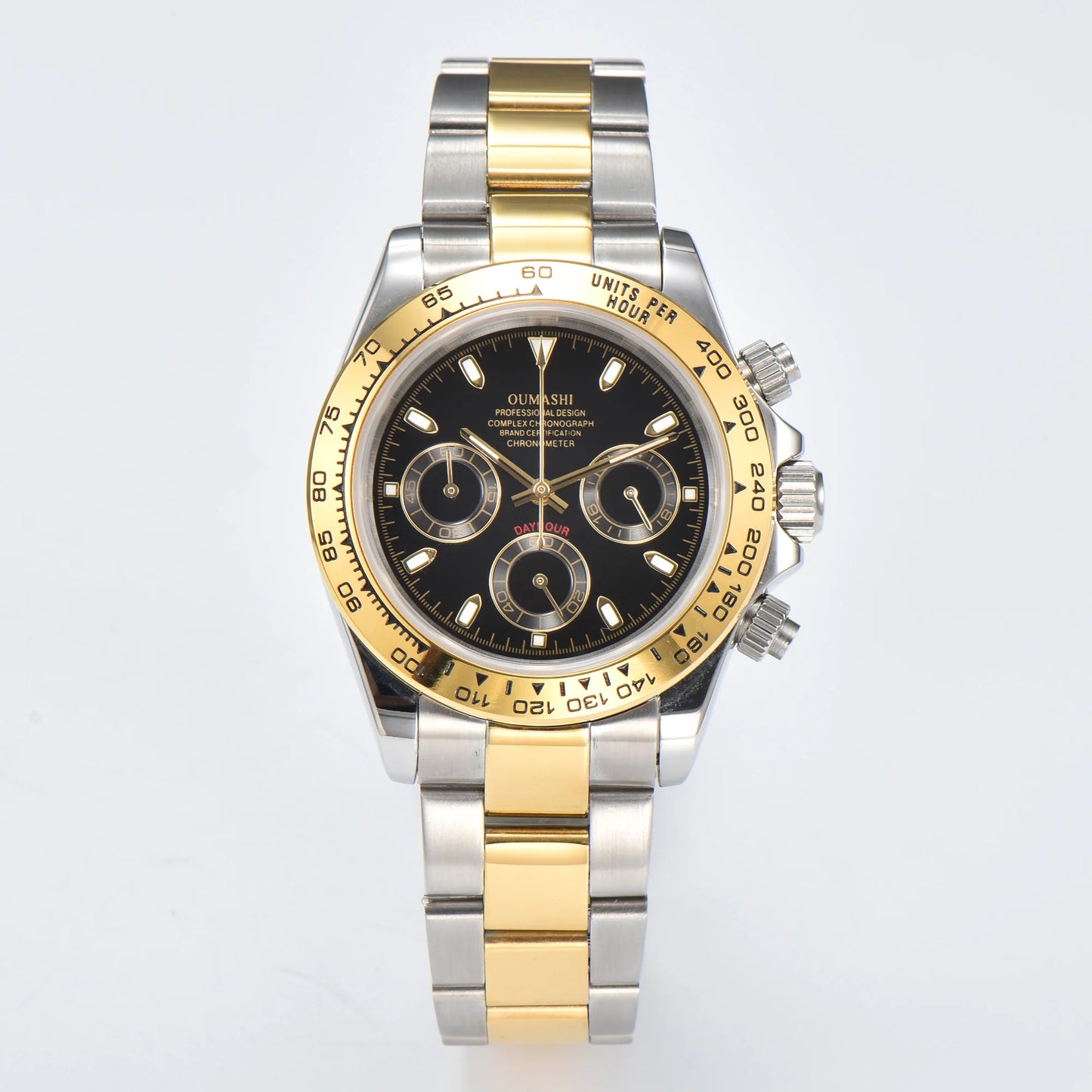 Luxury Sports Quartz Watch Sapphire Glass 316L stainless steel waterproof for men's custom watches with VK63 watch movement